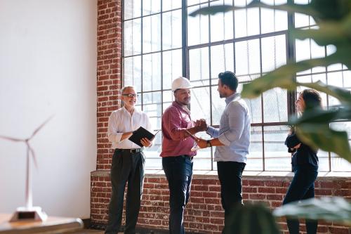 Business people greeting by shake hands - 1233711