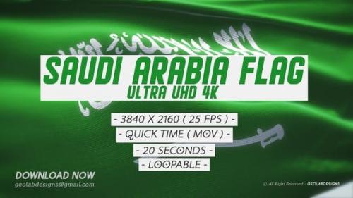 Videohive - Saudi Arabia l KSA Flag - Ultra UHD 4K Loopable