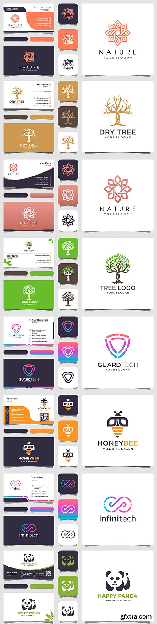 Logo and business card minimalist elegant element 5
