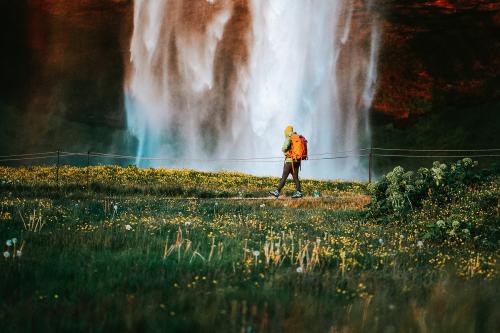 View of Seljalandsfoss waterfall in Iceland - 1206016