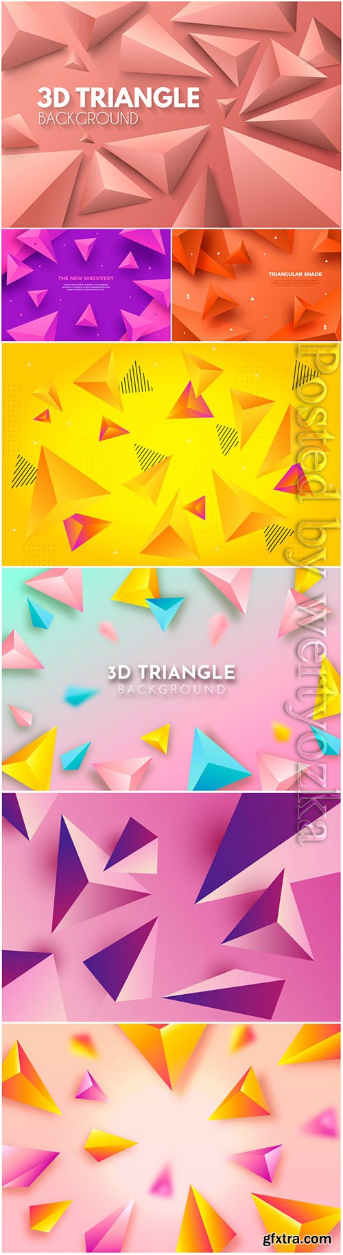3d background with colorful abstract vector elements