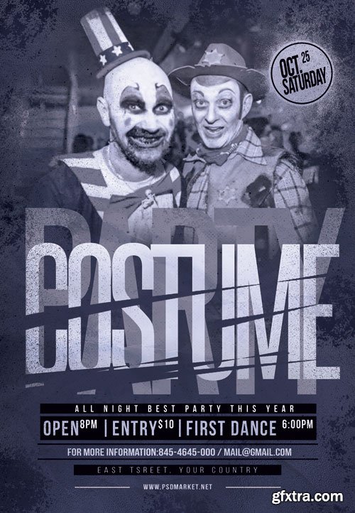 Costume party - Premium flyer psd template