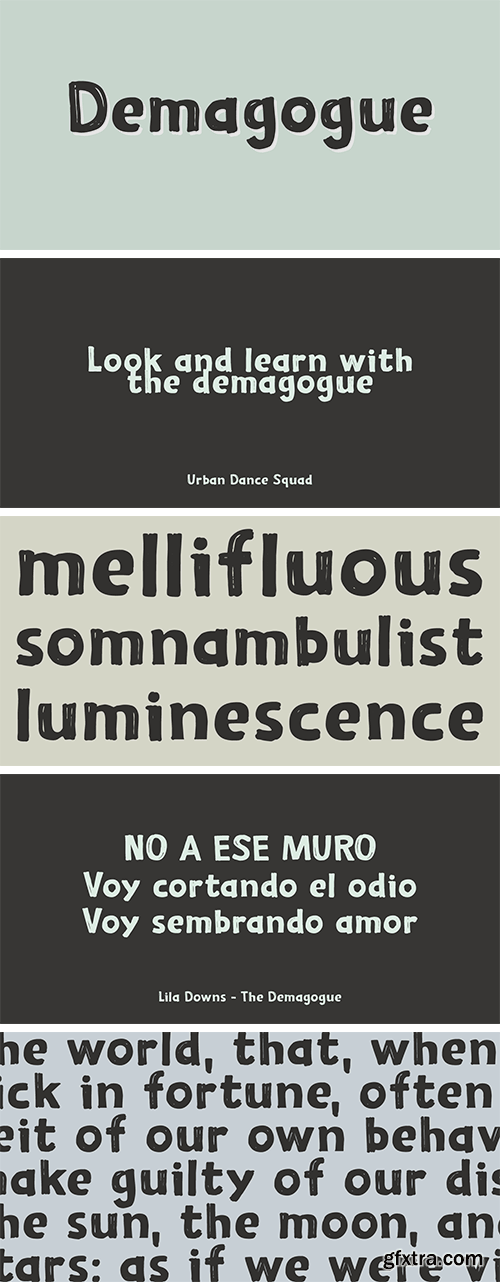 Demagogue Font Family