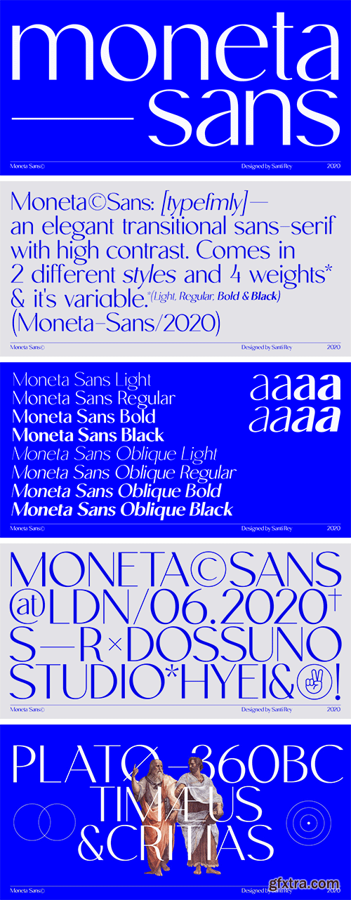 Moneta Sans Font Family