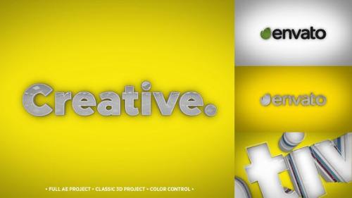 Videohive - 3D Typo Logo