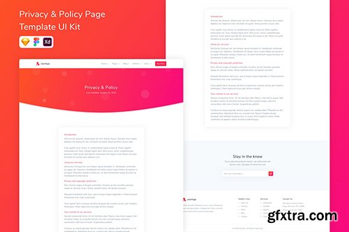 Privacy & Policy Page Template UI Kit