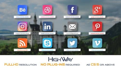 Videohive - Glossy Social Icons Pack