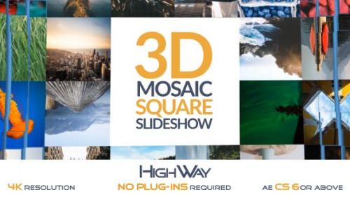 Videohive - 3D Mosaic Square Slideshow