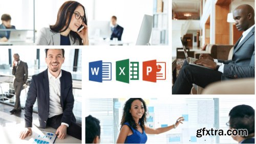 Microsoft EXCEL, POWERPOINT, WORD And Windows 10. 4-in-1