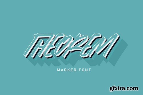 Theorem  Marker Font