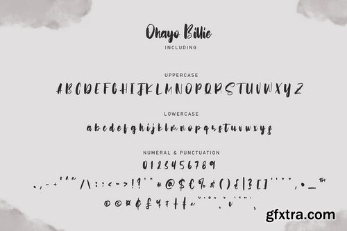 Ohayo Billie Handwritten Font