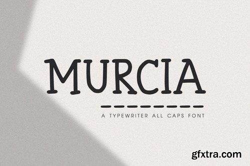 Murcia - The Typewriter All Caps Font