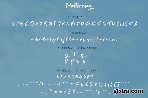 Patterning Font