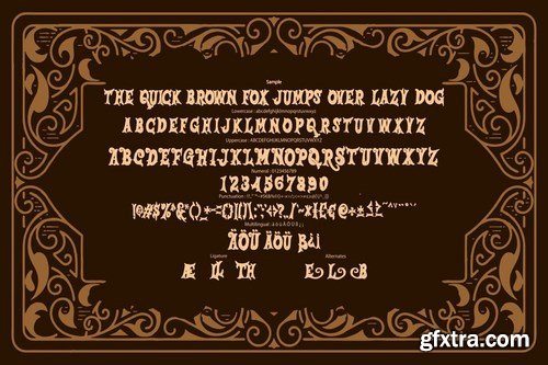 Salmon Victorian Grunge Font