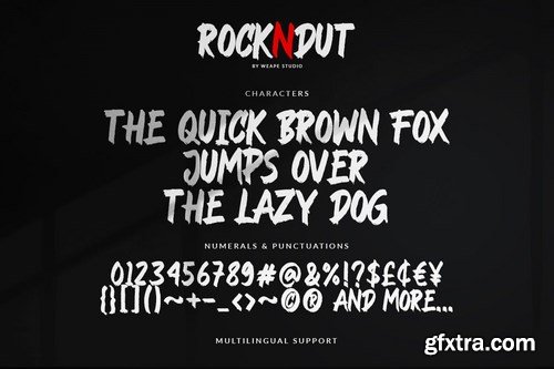 CM - ROCKNDUT - Hand Brush Font 5159407