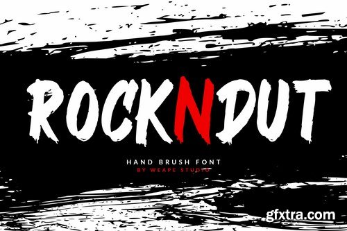 CM - ROCKNDUT - Hand Brush Font 5159407