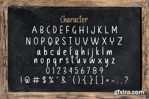 Chalk Board - A Handmade Chalk Font