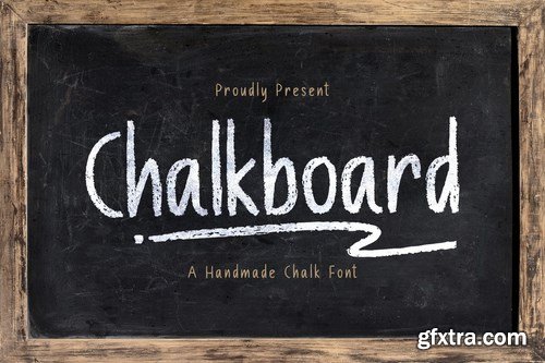 Chalk Board - A Handmade Chalk Font