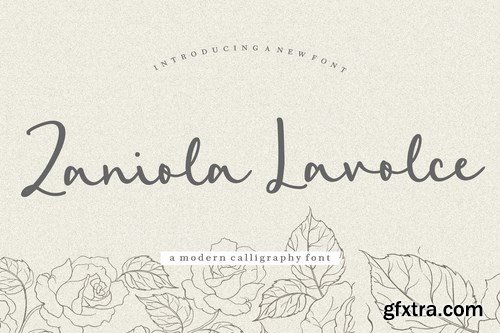 Zaniola Lavolce Modern Calligraphy Font