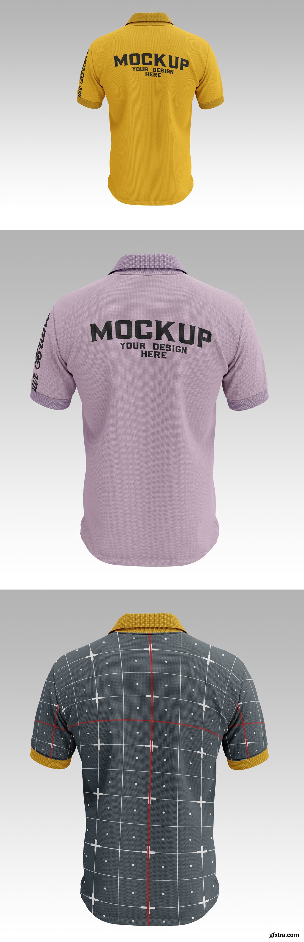 Download 43+ Mens Full Soccer Kit With Polo Shirt Mockup Hero Back ...