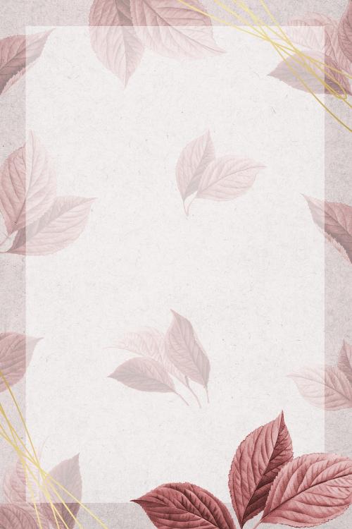 Hand drawn cherry leaf pattern illustration - 1214373