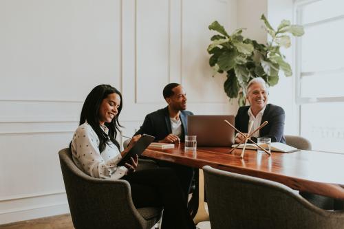 Happy business people in the meeting room - 1216629