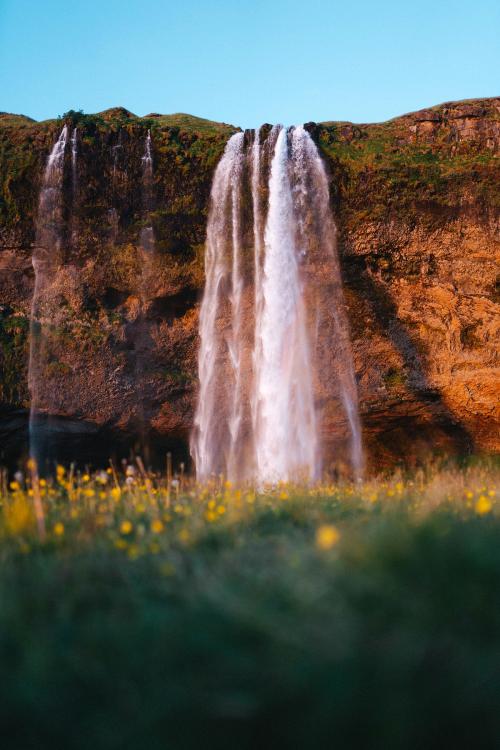 View of Seljalandsfoss waterfall in Iceland - 1205985