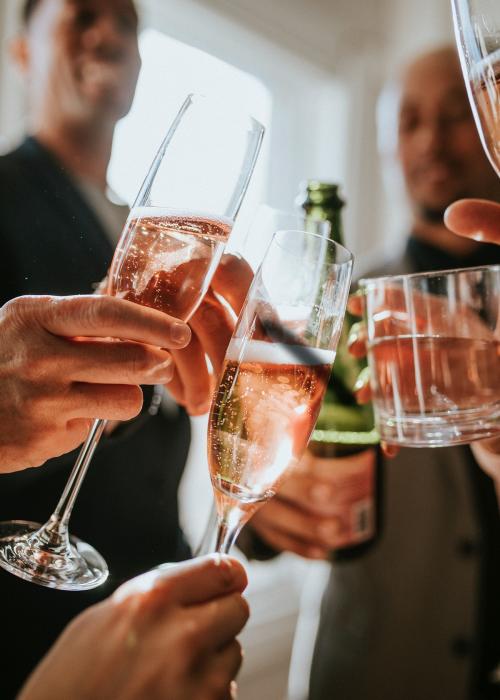 Business people making a toast at an office party - 1208632