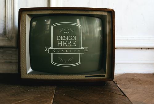 Retro television mockup - 296786