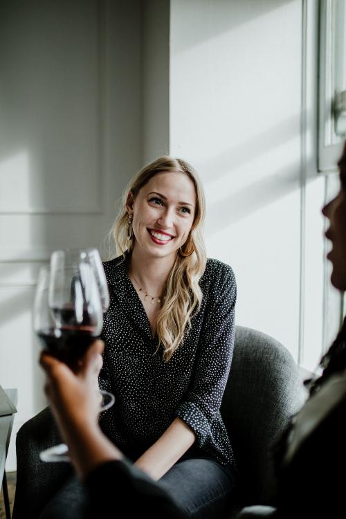 Businesswomen toasting in the office - 1211506