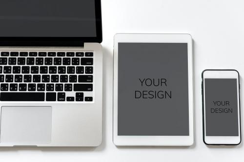 Laptop, tablet and mobile mock up - 311639