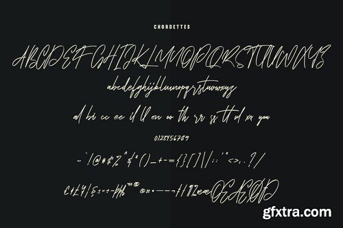 Chordettes Signature Script Brush Handmade Font