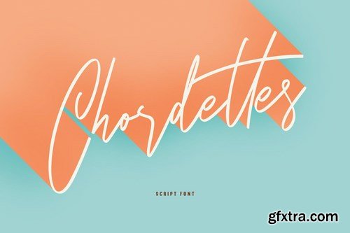 Chordettes Signature Script Brush Handmade Font