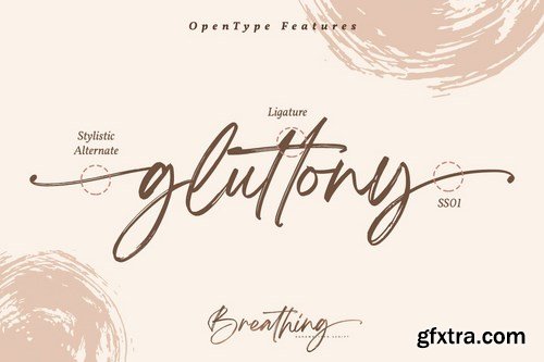 Breathing Brush Signature Font