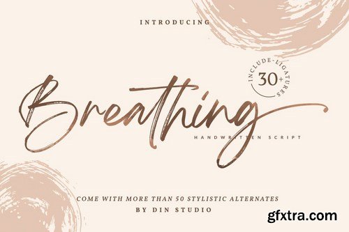 Breathing Brush Signature Font