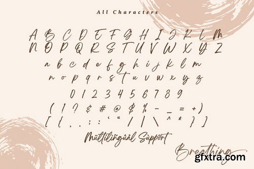 Breathing Brush Signature Font