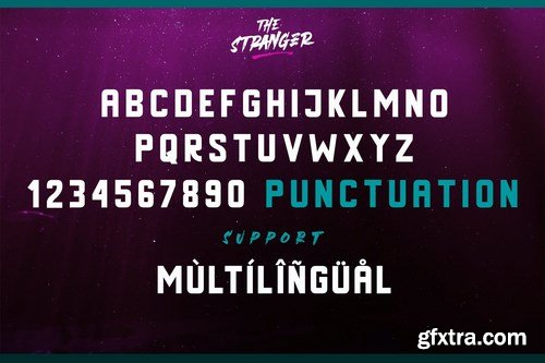 Stranger Font Duo + Extras