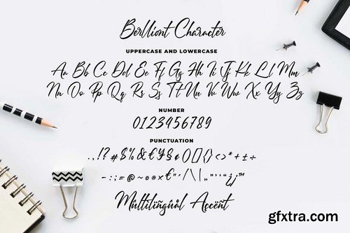 Berlliont a Handwitting Font