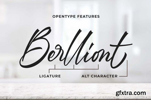 Berlliont a Handwitting Font