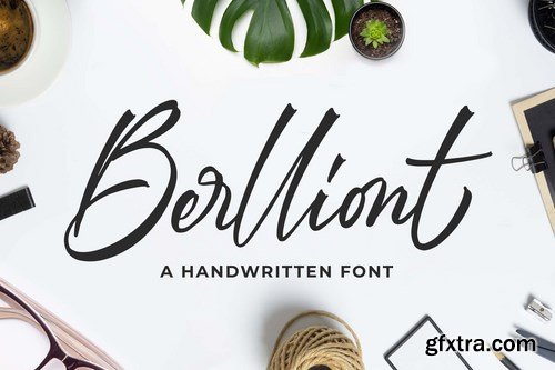 Berlliont a Handwitting Font