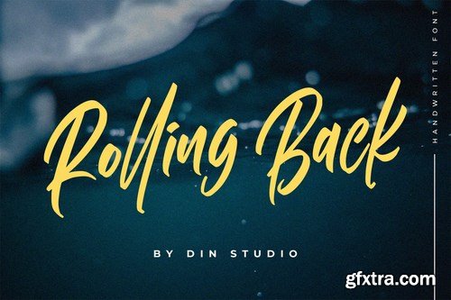 Rolling Back- Casual Font