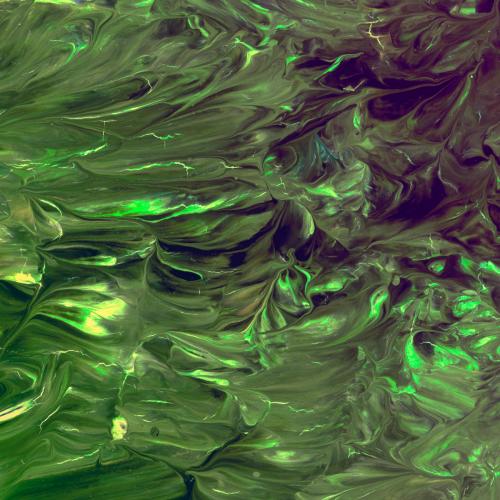 Green acrylic brush stroke textured background - 1213249