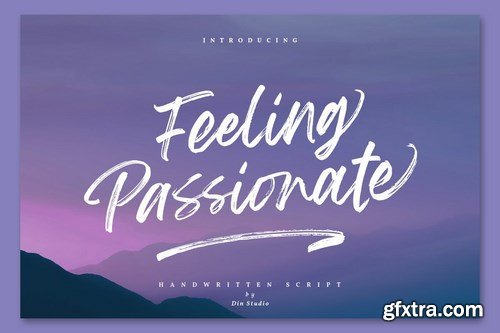 Feeling Passionate - Signature Brush Font