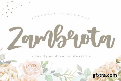 Zambrota YH - Modern Calligraphy Font