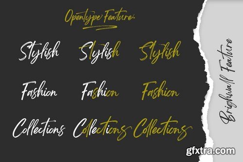 Brightwall - Brush Signature Font