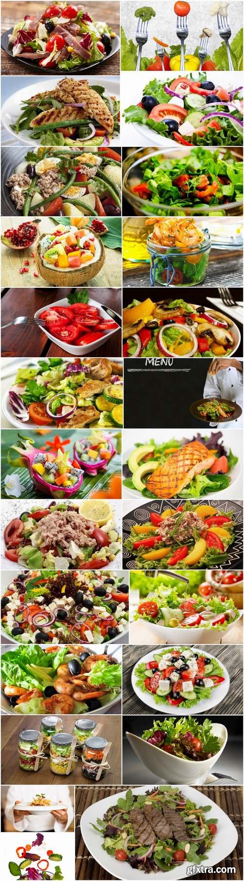 Various types of lettuce Greek seafood shrimp vegetable fruit 25 HQ Jpeg