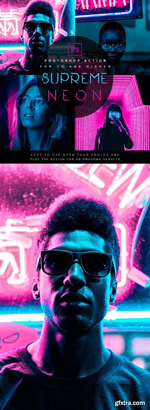 GraphicRiver - Supreme Neon - Premium Photoshop Action 27161588