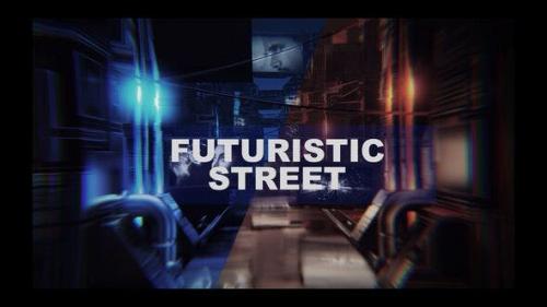 Videohive - 4k Futuristic thechnology street opener