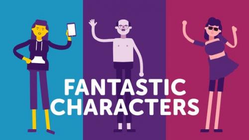 Videohive - Fantastic Characters - for explainer animations