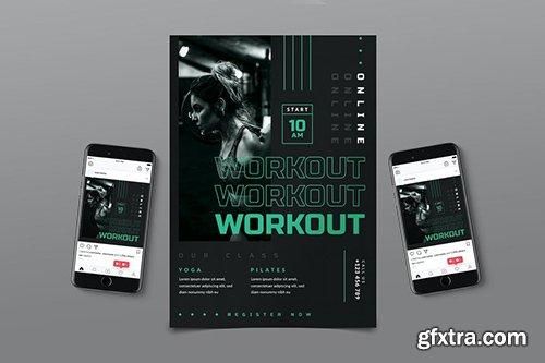 Online Workout Flyer